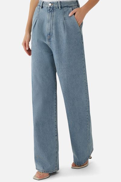 Wide-Leg Denim Jeans from LouLou Studio