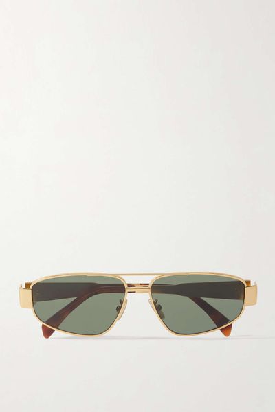 Triomphe Aviator-Style & Tortoiseshell Acetate Sunglasses from Celine Eyewear