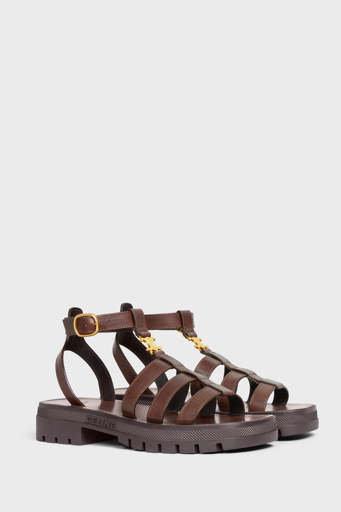 Triomphe Gladiator Sandals from Celine