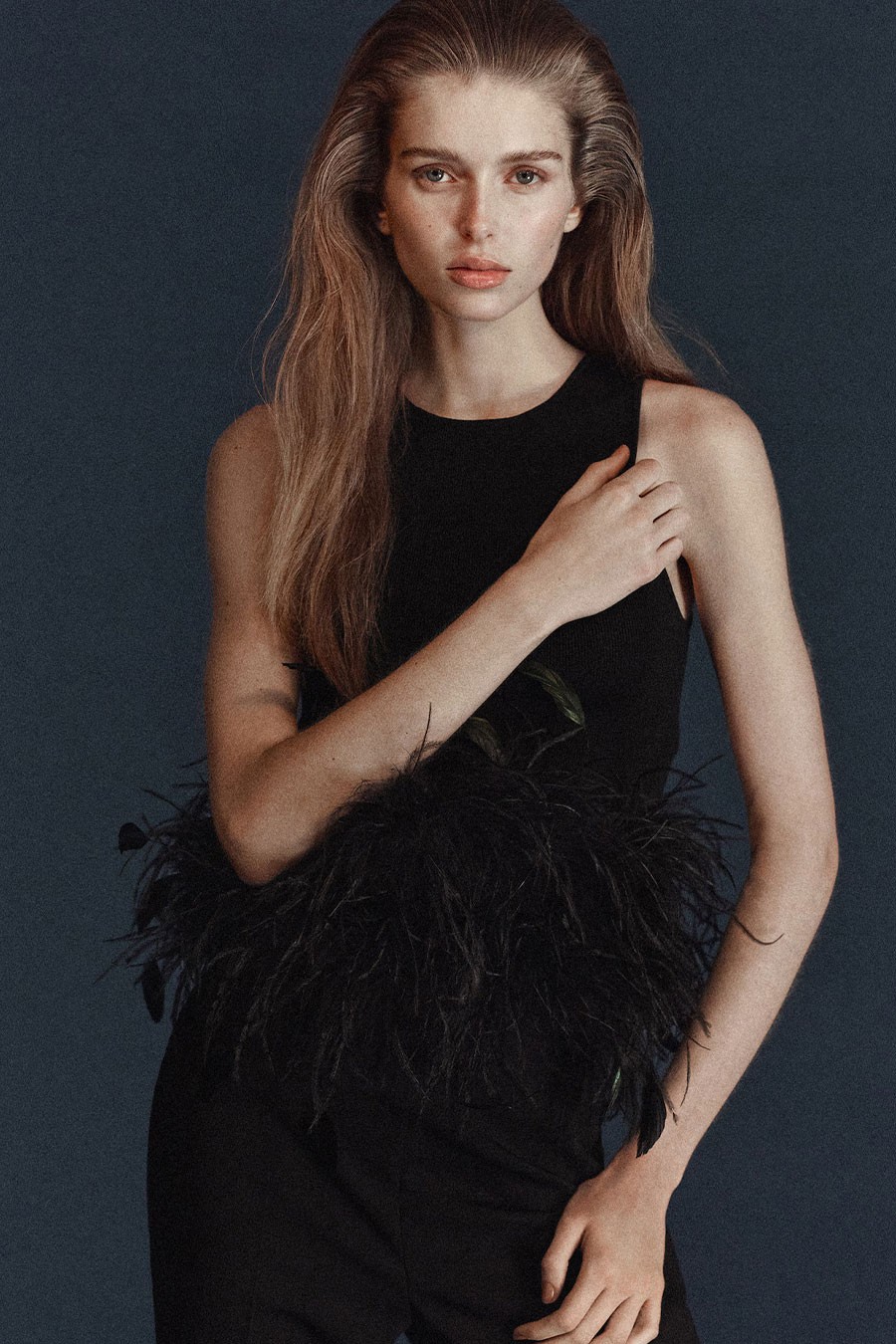 Knitted Top With Feather from Mango