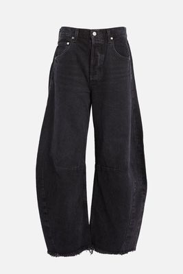 Horseshoe Raw-Hem Curved-Leg Jeans from Citizens Of Humanity
