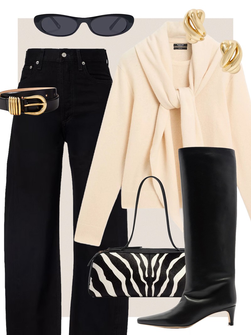 3 Cool Ways With This Scarf-Detail Knit 