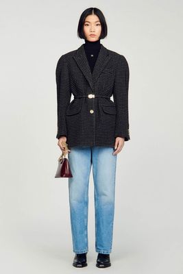 Houndstooth Suit Jacket from Sandro
