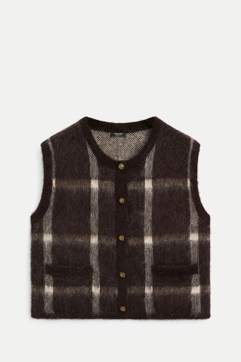 Wool Blend Knit Vest