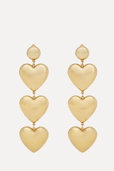 3 Heart Earrings from Saint Laurent