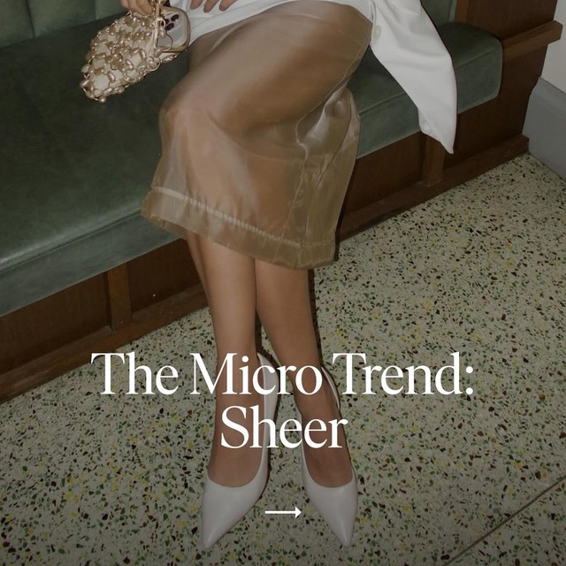 Miu Miu led the way last year & for SS25, brands like The Row & Khaite are following suit. Influence