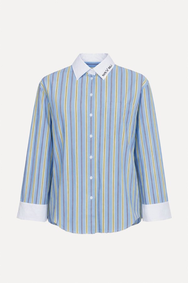 Morning Striped Button-Down Shirt from Zadig Et Voltaire