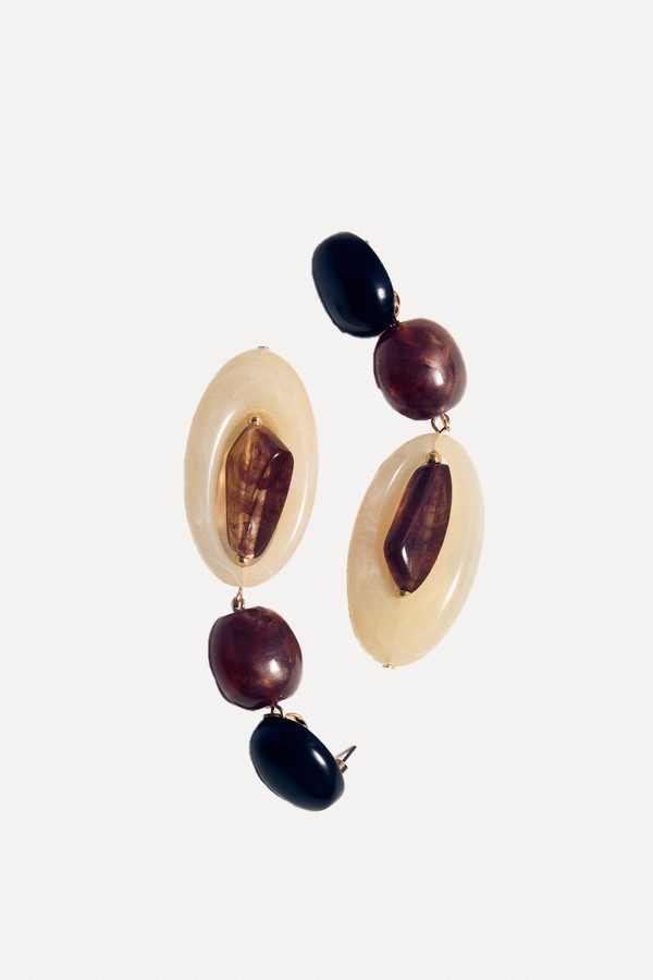 Long Beaded Earrings from Mango
