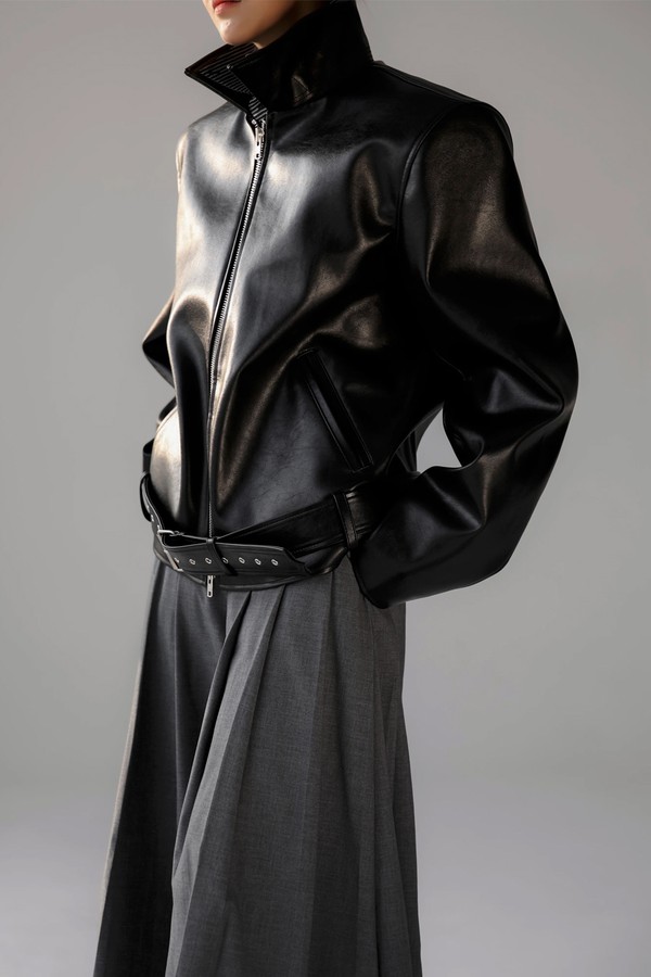 Norbury Faux Leather Jacket from The Frankie Shop