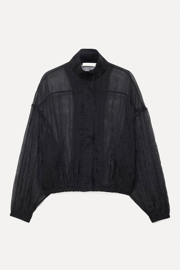 Sheer Bomber Jacket
