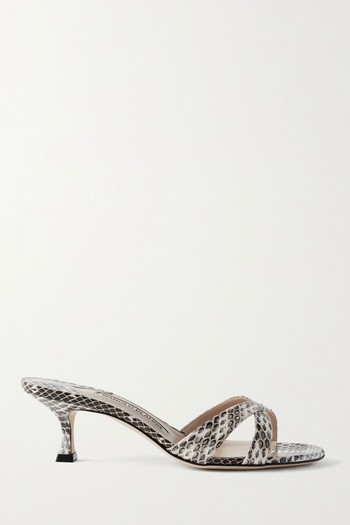 Callamu 50 Elaphe Mules from Manolo Blahnik