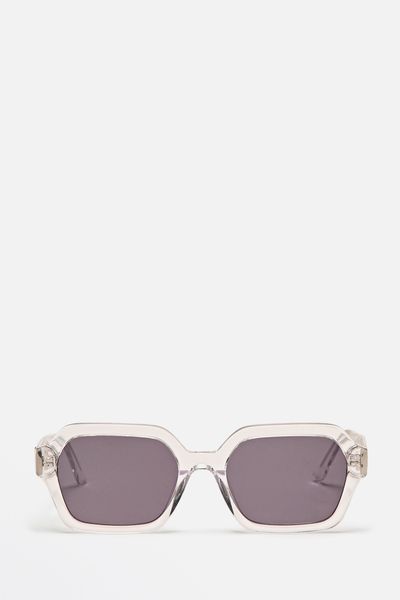 Translucent Square Resin Sunglasses