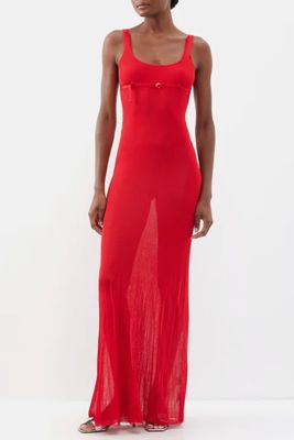 Oranger Rib-Knitted Recycled-Blend Maxi Dress from Jacquemus