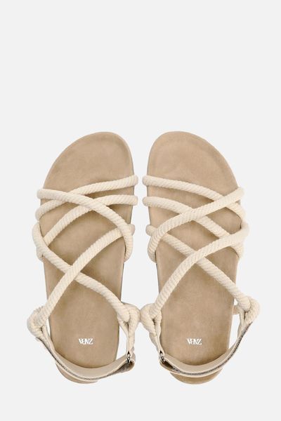 Flat Roped Sandals from Zara