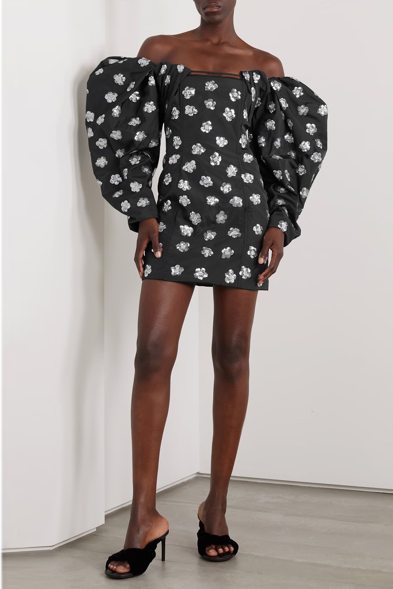 Sequin-Embellished Taffeta Mini Dress, AED 11,770 | Jacquemus 