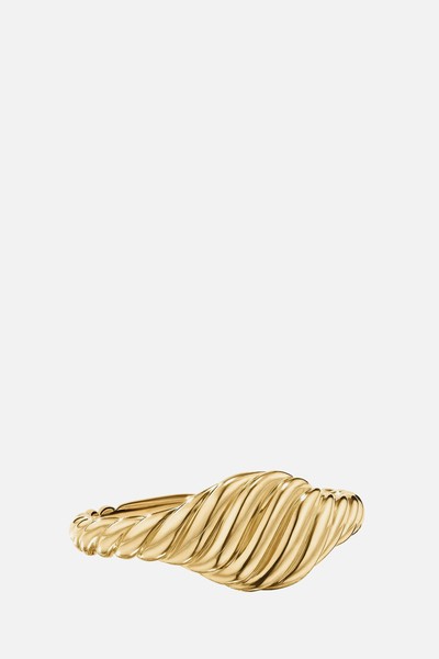 Sculpted Cable Micro Pinky Ring from David Yurman