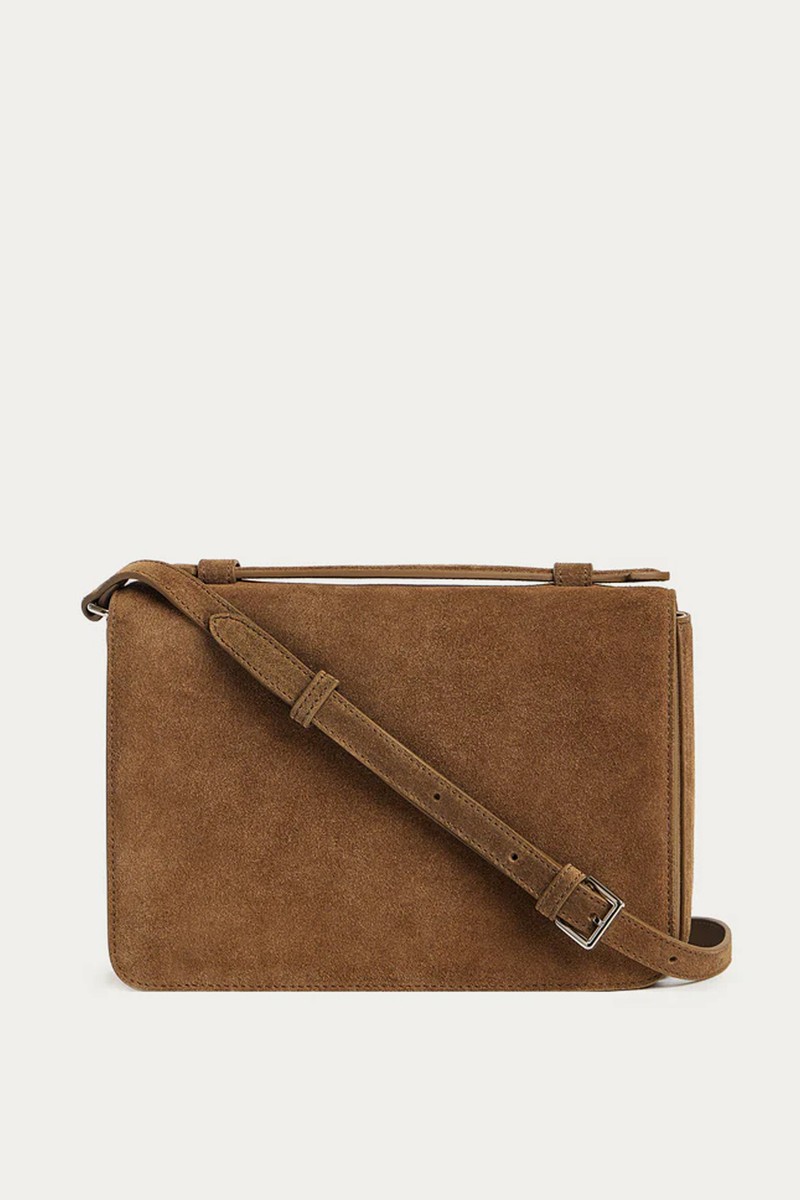 Suede Cross-Body Bag from 12 Storeez