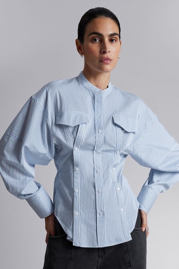 Button-Detailed Sculptural Shirt from & Other Stories