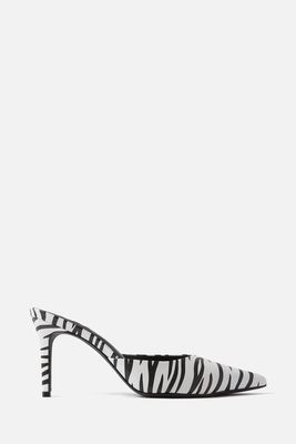 Reese 80 Zebra-Print Mules from Nass