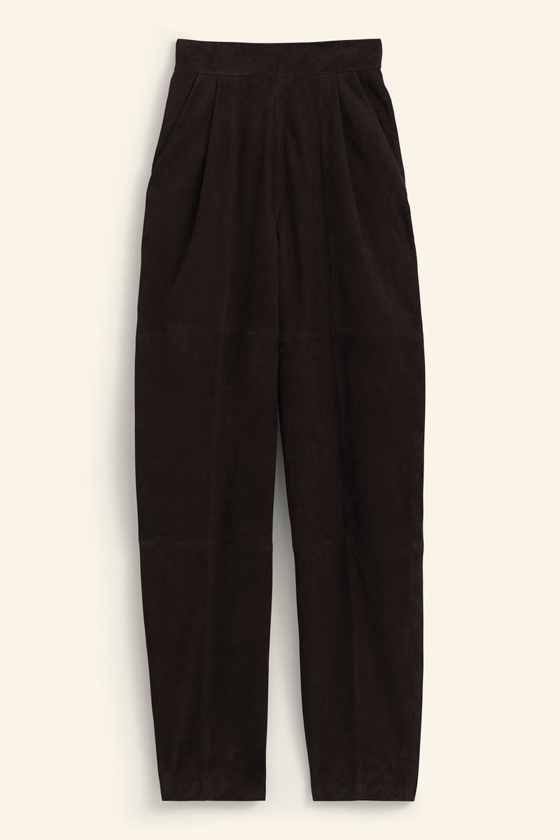 Suede Leather Trousers from Zara