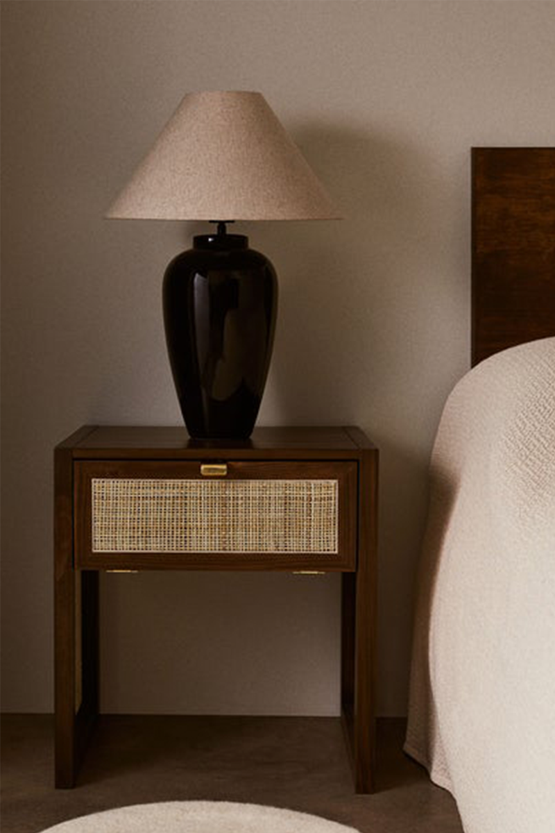 Rattan Bedside Table