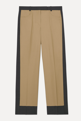 Deconstructed Colour-Block Wool Trousers from COS