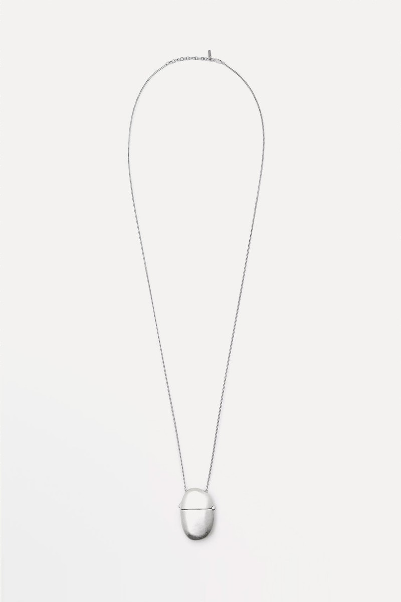 Necklace With Oval Box Pendant