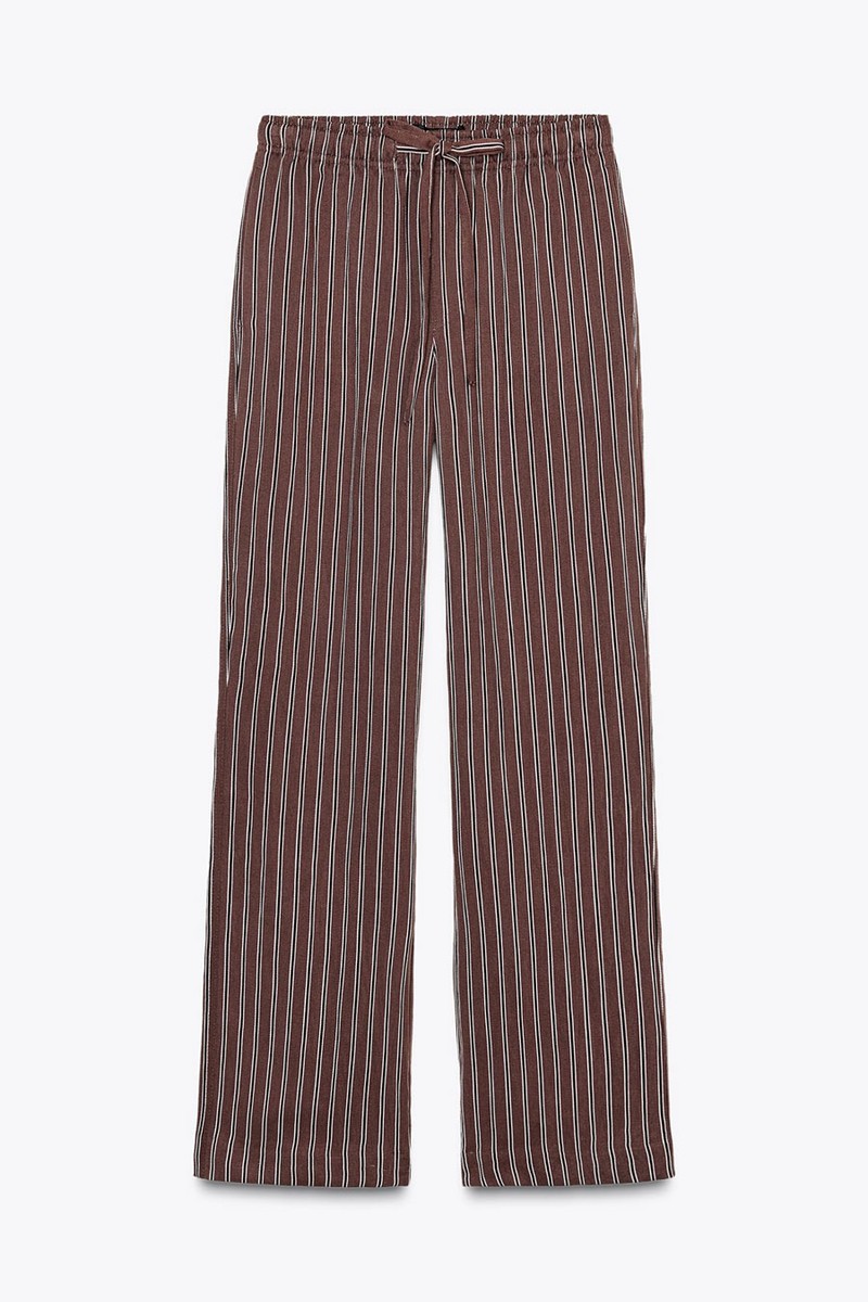 Straight Trousers With Drawstring