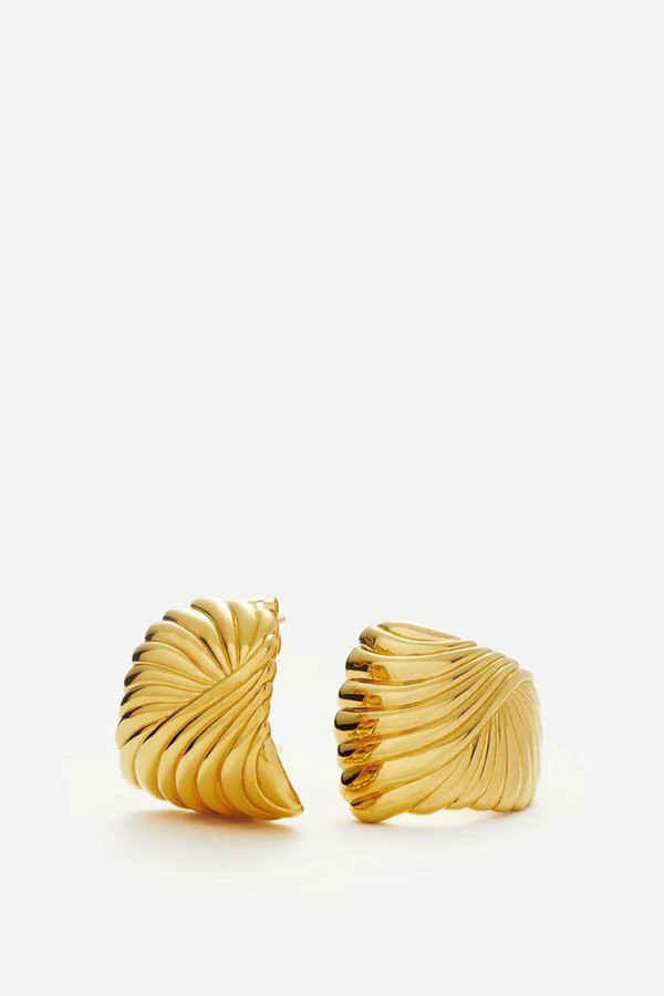 Ripple Oversized Stud Earrings from Missoma