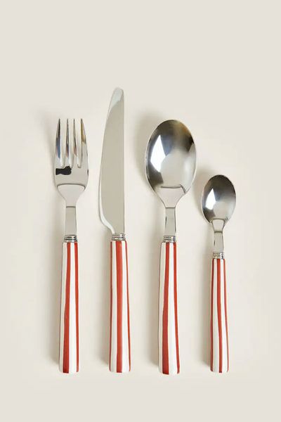 Striped Cutlery Set
