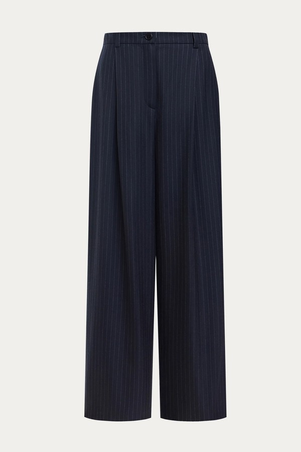 Pinstriped Wool Trousers from 12 Storeez