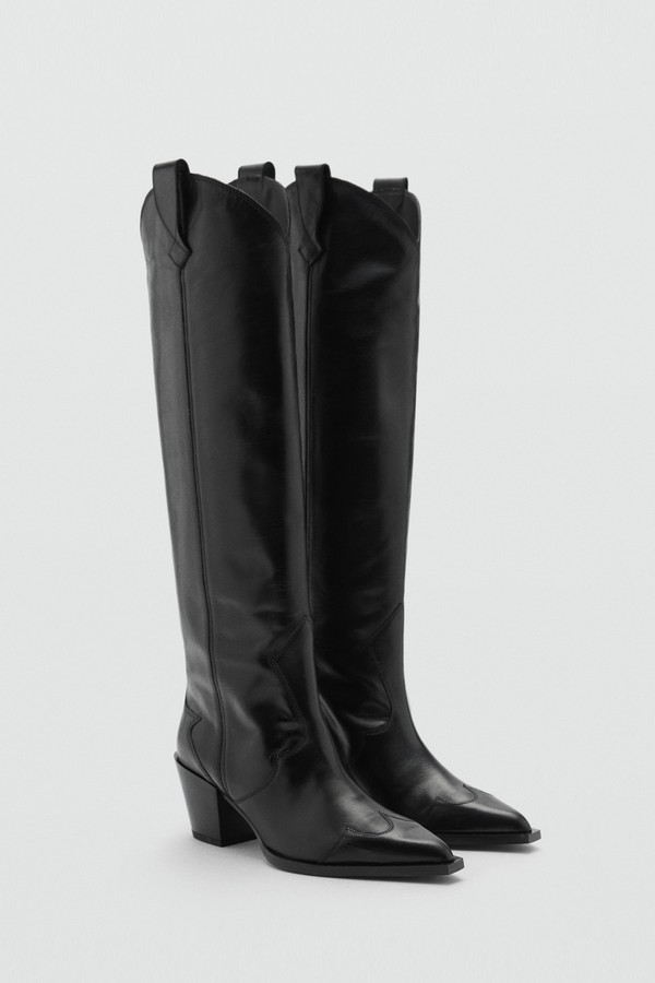 Cowboy Leather Boots from Mango