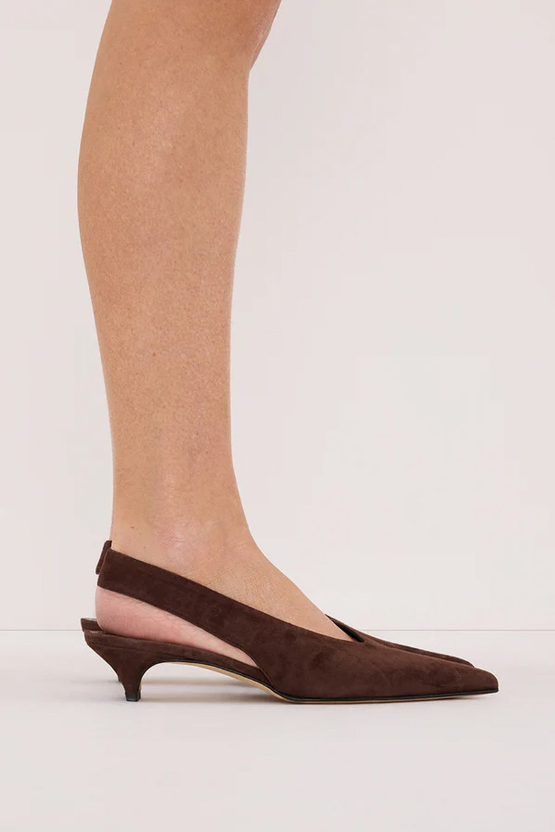 Tory Suede Heels from DOF Studios