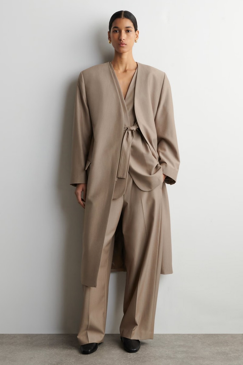 Collarless Tailored Coat from COS