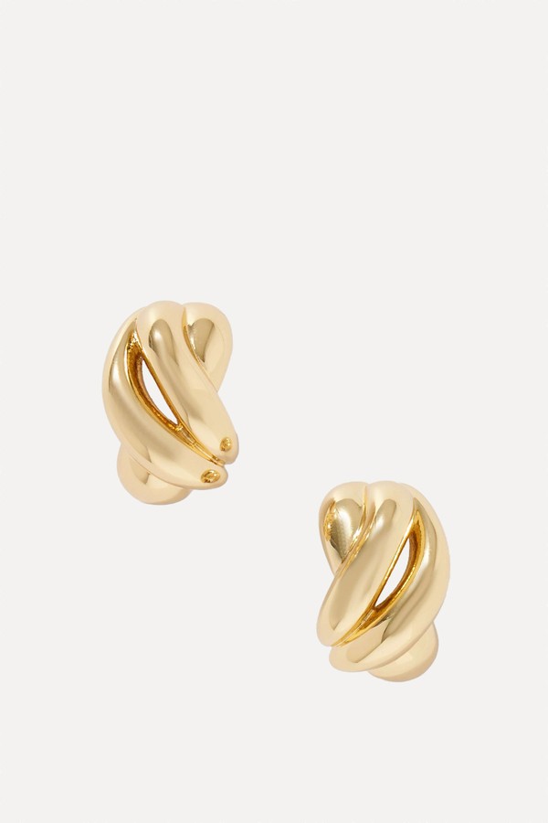 The Knot Gold-Tone Earrings from Roxanne Assoulin