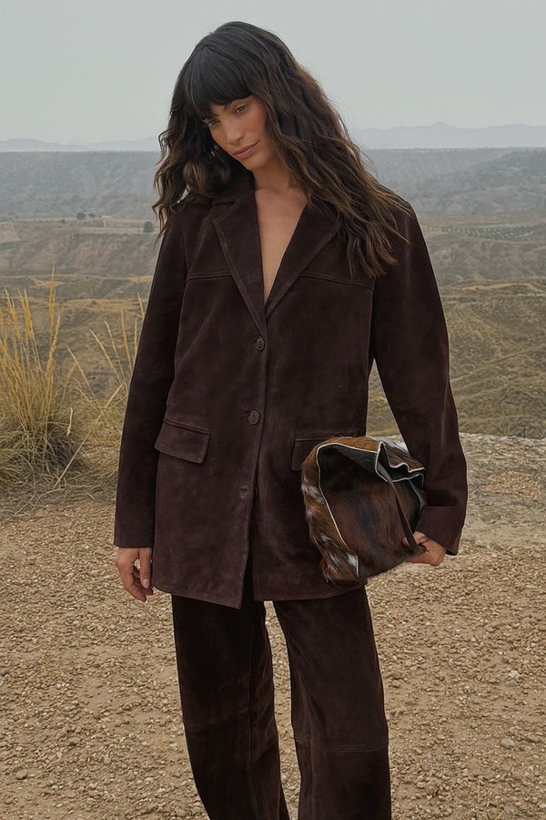 Oversized Suede Blazer from NA-KD