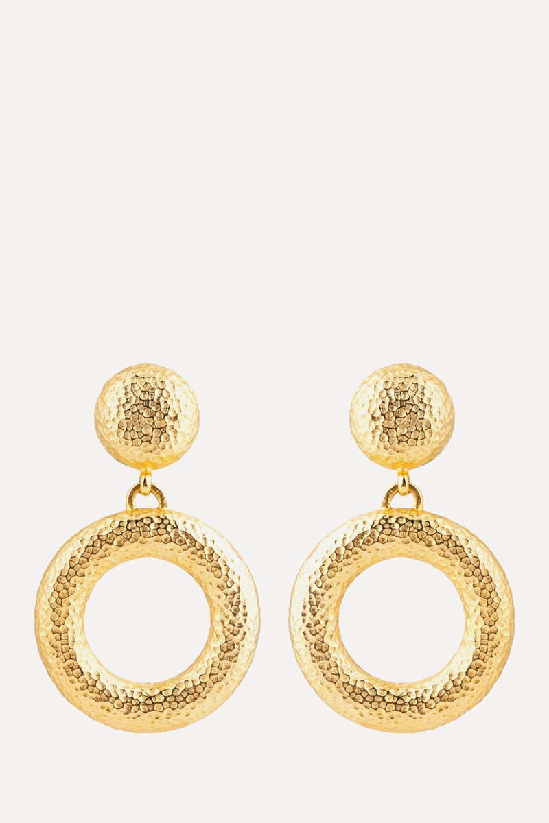 Gold-Plated Large Earrings from Ben Amun