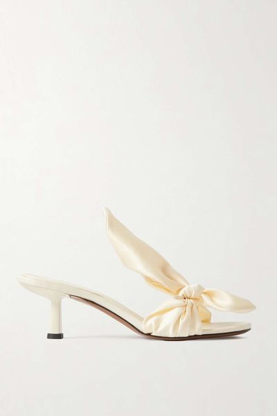 Diana Bow-Detailed Satin Sandals from Neous