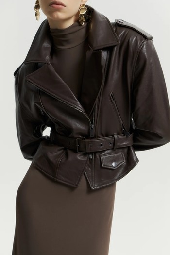  Leather Biker Jacket from Lime