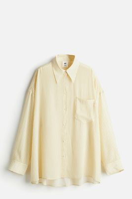 Oversized Silk-Blend Shirt