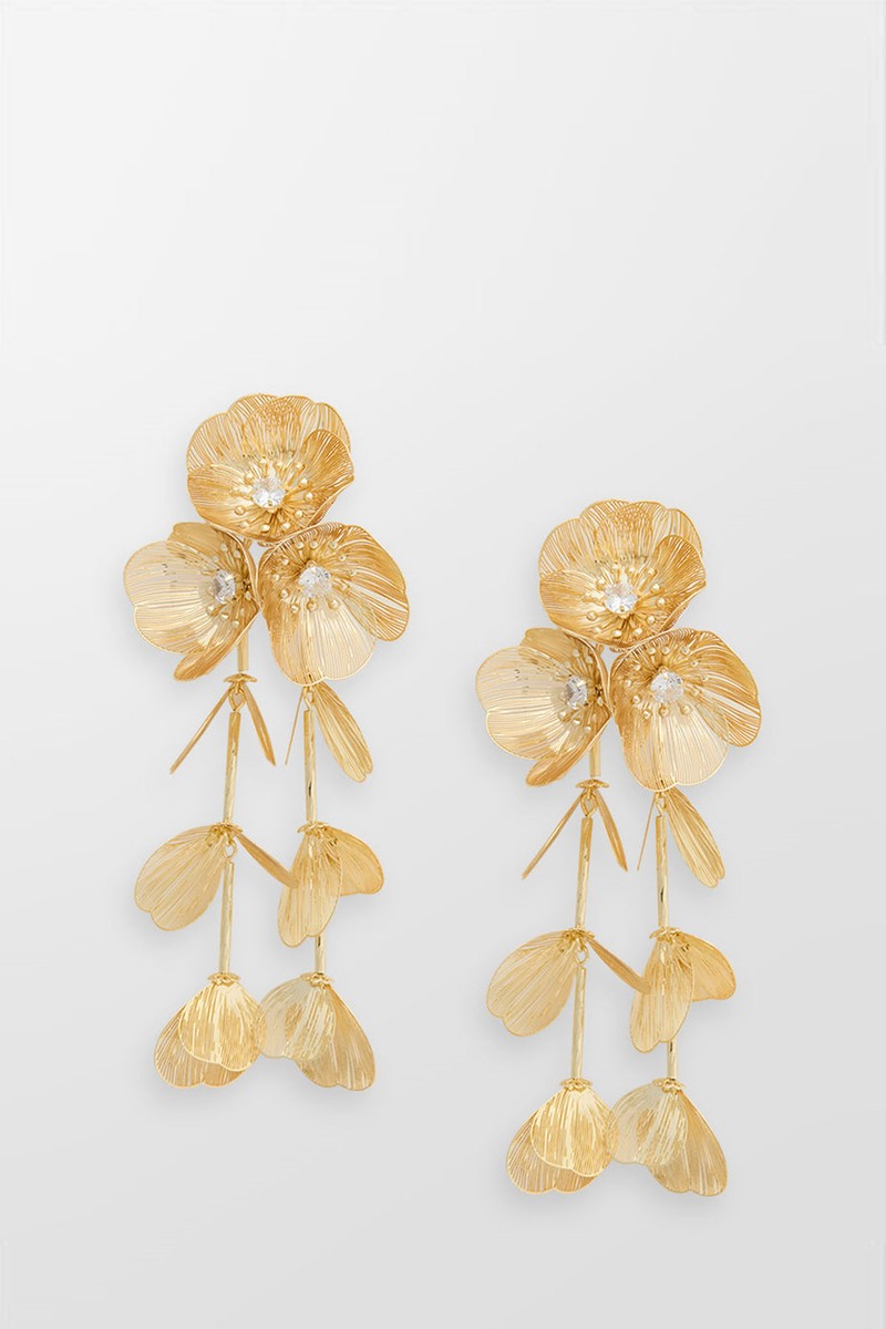 Floral Earrings from Self-Portrait