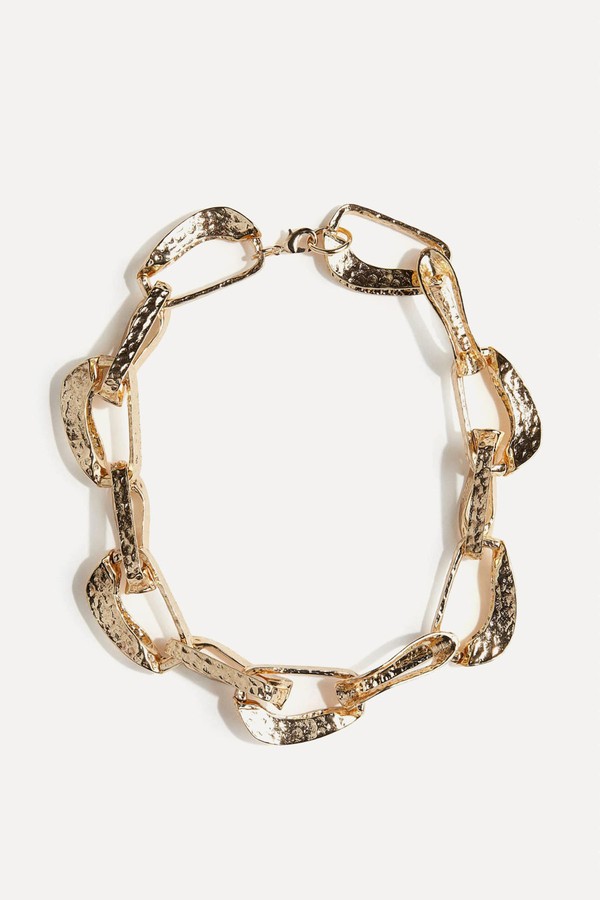 Hammered Chain Necklace