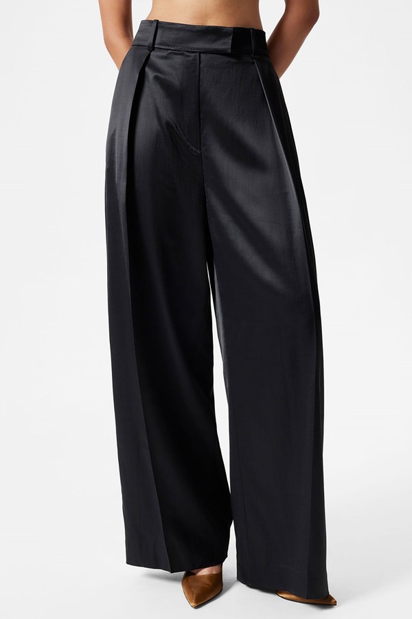 Shiny Wool-Blend Trousers from & Other Stories