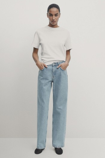 Mid-Rise Straight-Leg Regular Length Jeans