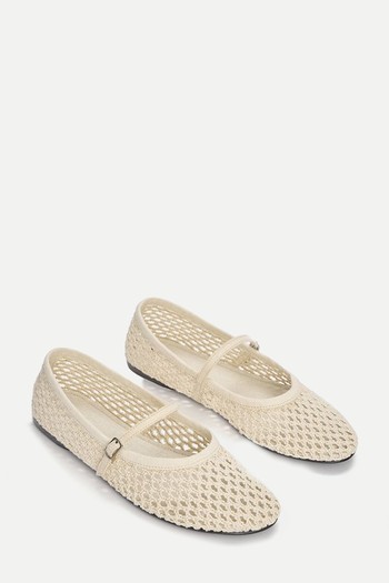 Crochet Ballet Flats from Pull & Bear