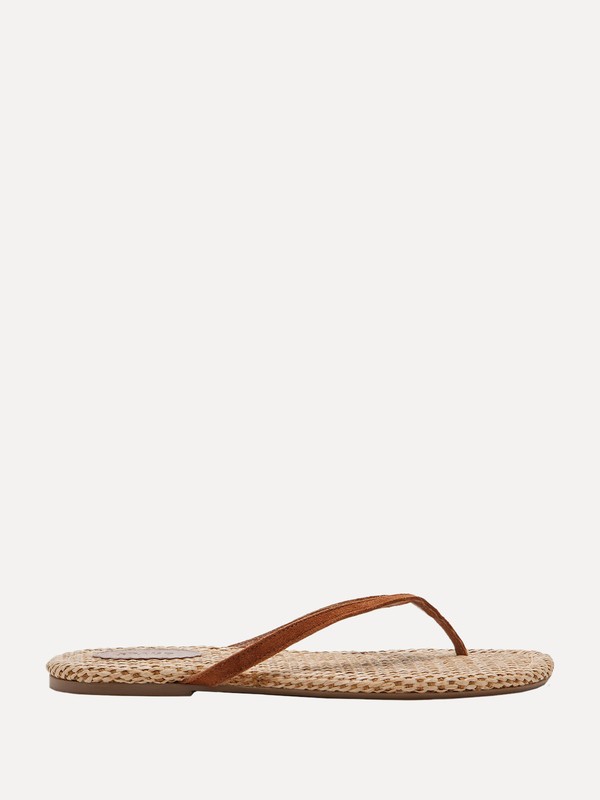 Freja Suede Thong Sandals