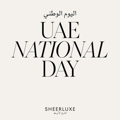 Happy National UAE Day 🇦🇪… With love from SheerLuxe Middle East 🤍