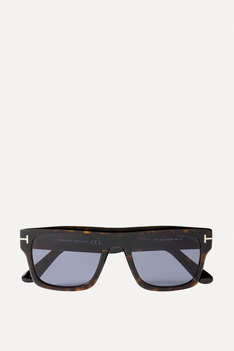Cyrus Square-Frame Tortoiseshell Acetate Sunglasses from Tom Ford Eyewear