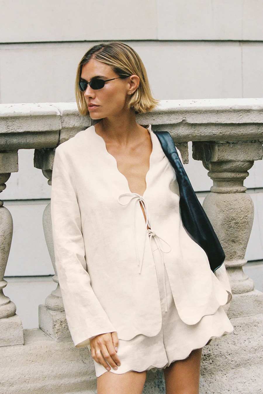 Lela Long Sleeve Linen Top from Dissh