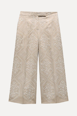 Embroidered Culottes from Zara